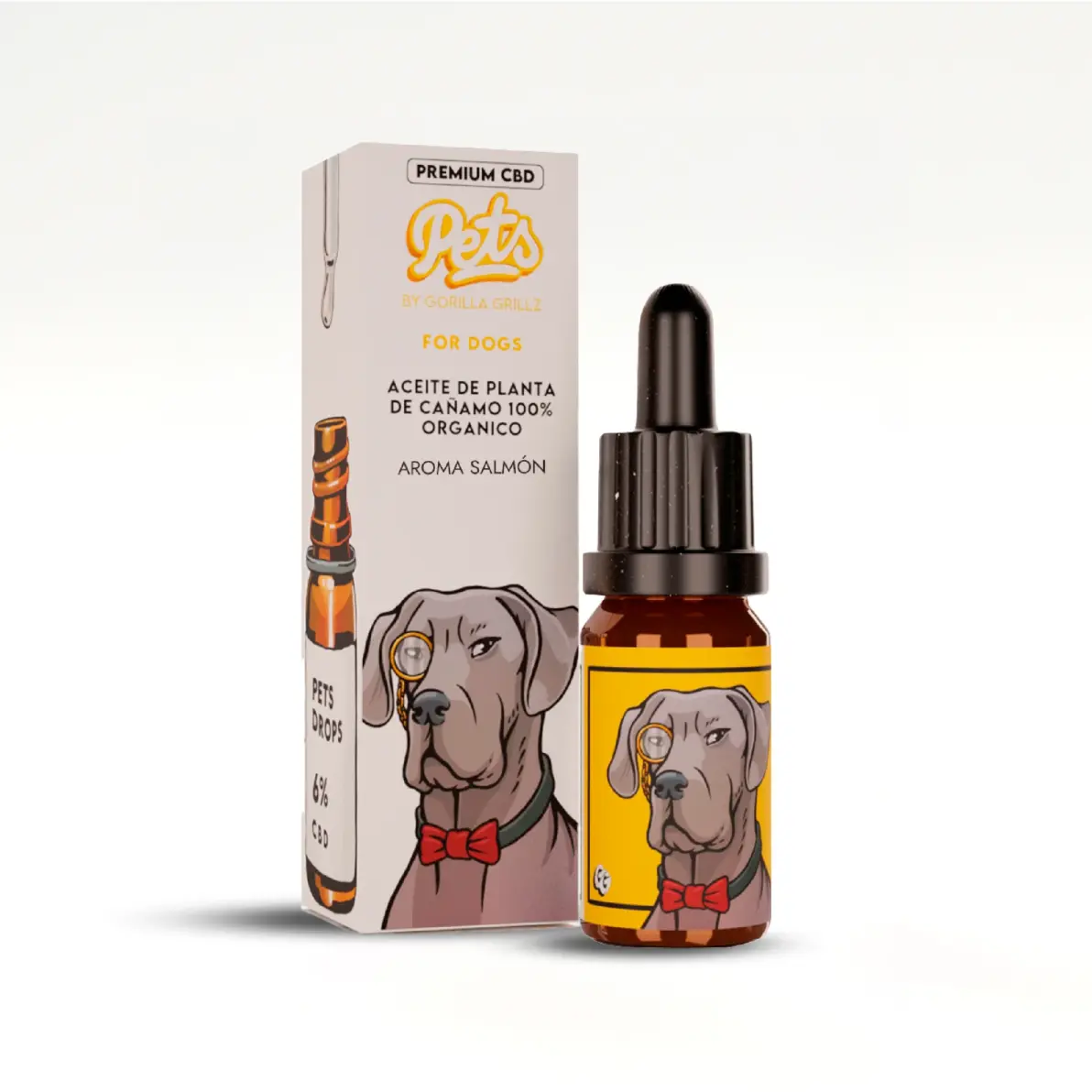 Aceite CBD 6% perros con salmon