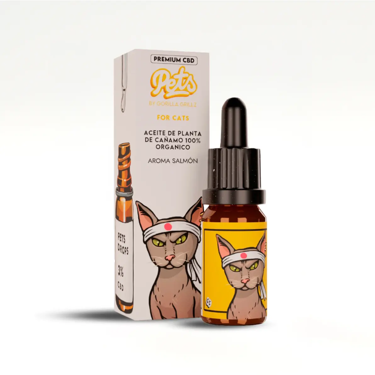 Aceite CBD 3% gatos con salmon